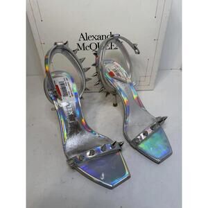 Alexander McQueen Studded Holographic Heels Women’s SZ 39 Store Display